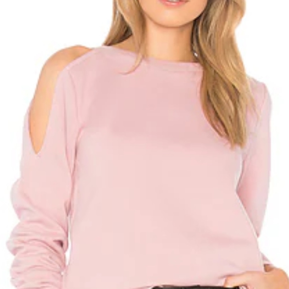 Rebecca Minkoff Blush Cold Shoulder Sweatshirt